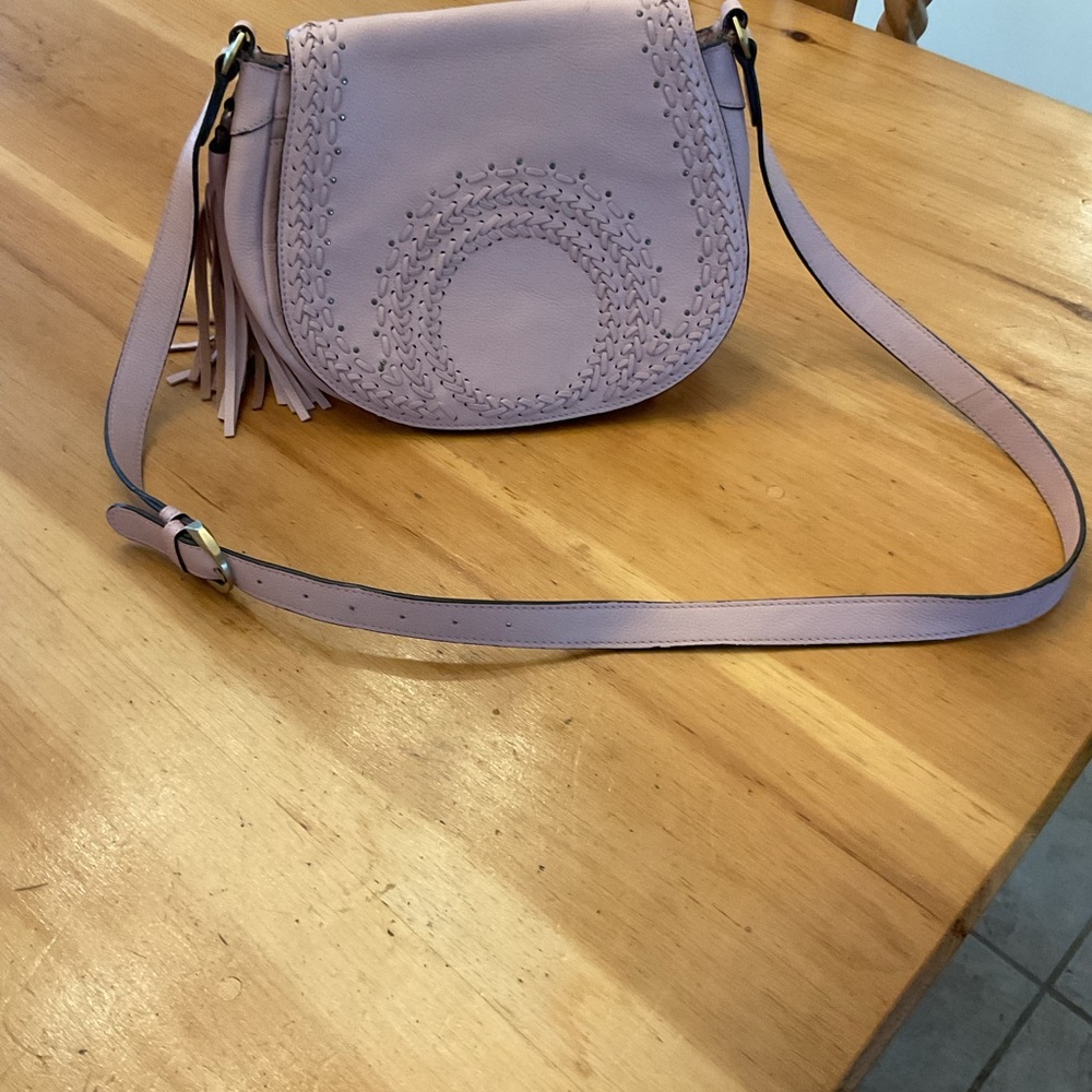 Women’s pink Crossbody Saddle Bag - Unbranded